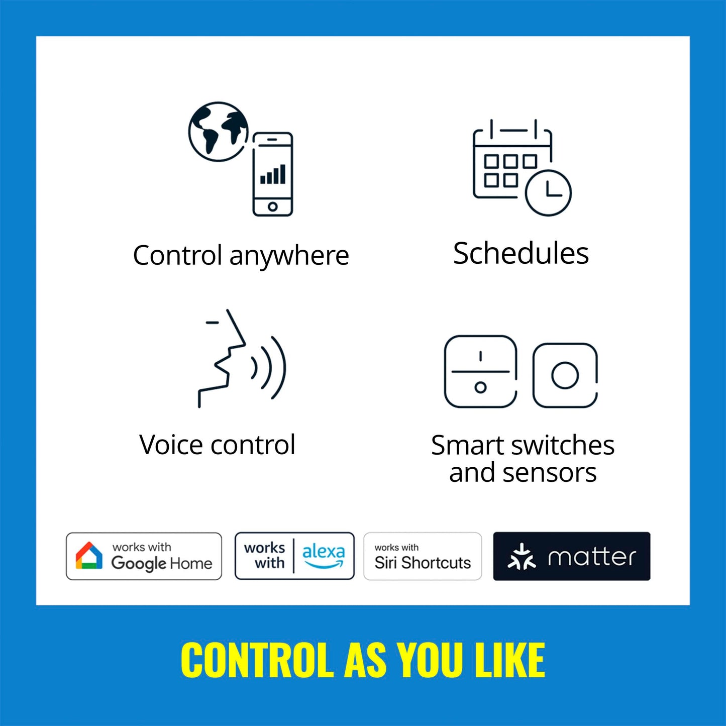 WiZ Connected 40W B12 LED Smart Light Bulbs - 3 Pack - Connects to Your Wi-Fi - E12 Smart Bulb - Control with Voice or App + Activate with Motion - Matter Compatible