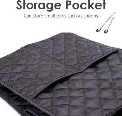 COOSOO Coffee Maker Cover, Washable Stain Resistant Covers with Storage Pocket, Dust Protection for Kitchen Appliances