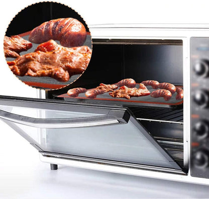Silicone Hollow Baking Mat Set, 3 Pcs Non-Stick Oven Liner, Breathable Fiberglass Baking Mat for Cooking