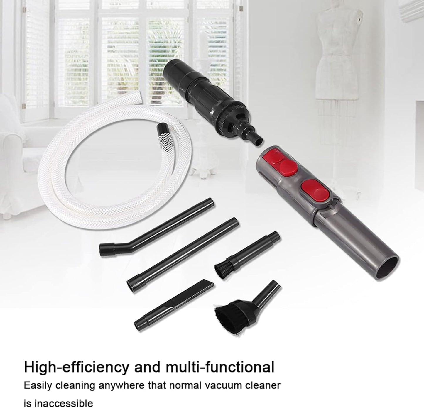 Car Kit Sewing Machine Vacuum, 26×19×6, 9pcs Mini Micro Vacuum Cleaners Adapter Tool