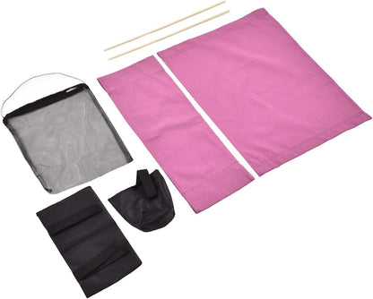 Director Chair Cover - Durable Wear Resistant Canvas Chair Seat for Office, Rose Red