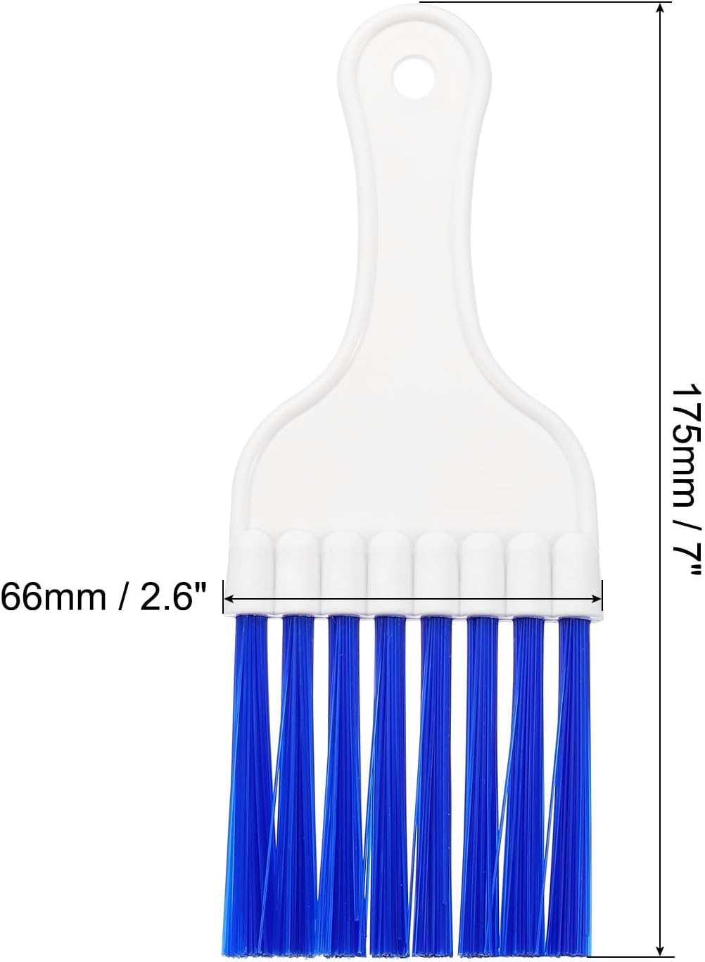 PATIKIL Air Conditioner Fin Comb, Plastic Whisk Brush for Condenser Cleaning, Radiator Repair Tool, White Blue