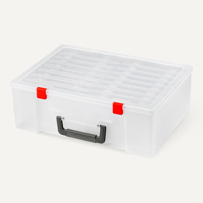 Amazon Basics 4" x 6" Photo Storage Case and Craft Organizer with 16 Inner Cases