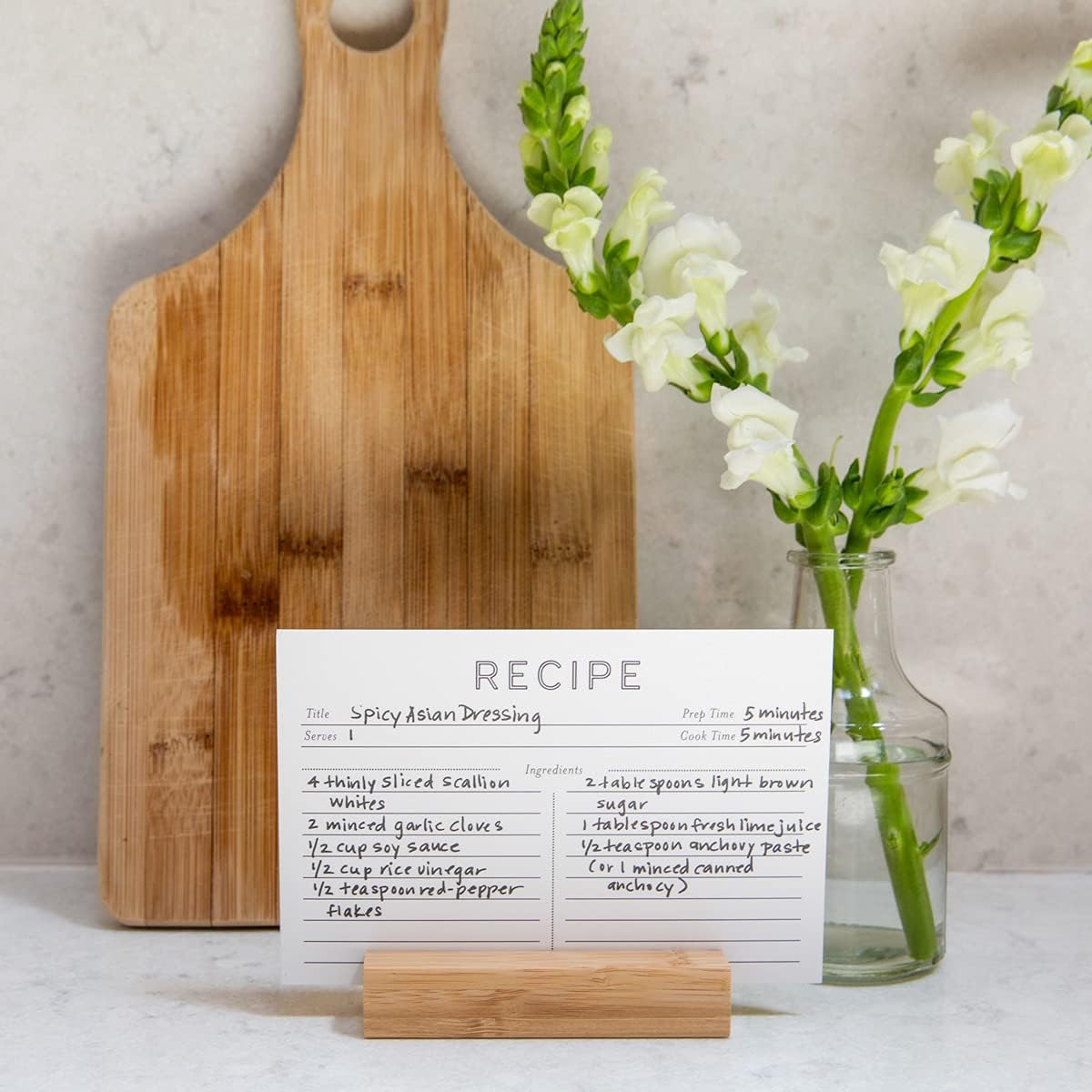 Jot & Mark Recipe Cards 5x7 Inches, Blank Double-Sided, 50 Count (Modern Minimal)