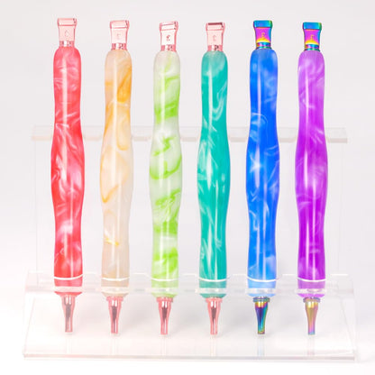 Praise V Do Diamond Painting Art Drill Pen Kit with Screw Stainless Steel Rose Metal Tip Nibs Placers Roller Tool Accessories, Diamond Art Pen for 5D Diamond Paint Bead Dot NeonPink