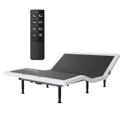 Yireehome Electric Full Size Adjustable Bed Frame with Wireless Remote, USB, Head & Foot Incline, Underbed Lighting, Heavy Duty Platform - Easy Assembly, Zero Gravity, Quiet Motor - Metal BedFrame