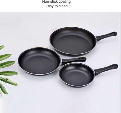 AUNMAS Nonstick Frying Pan, Mini Stainless Steel Cooking Pan, Thickened Wall, Induction Cooker Gas Stove
