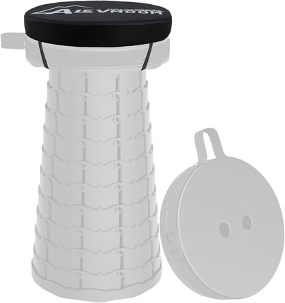 17.7" 9.8"(25cm) Thick Seat Cushion for Telescopic Stools (Exclude Stool), D Chair Pads with Soft Foam and Three Pegs