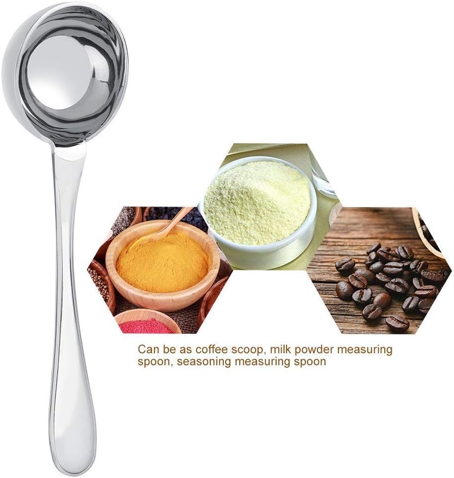Stainless Steel Long Handled Tea Coffee Measuring Spoon, Scoop Tablespoon, Kitchen Cooking Tools (30ml)