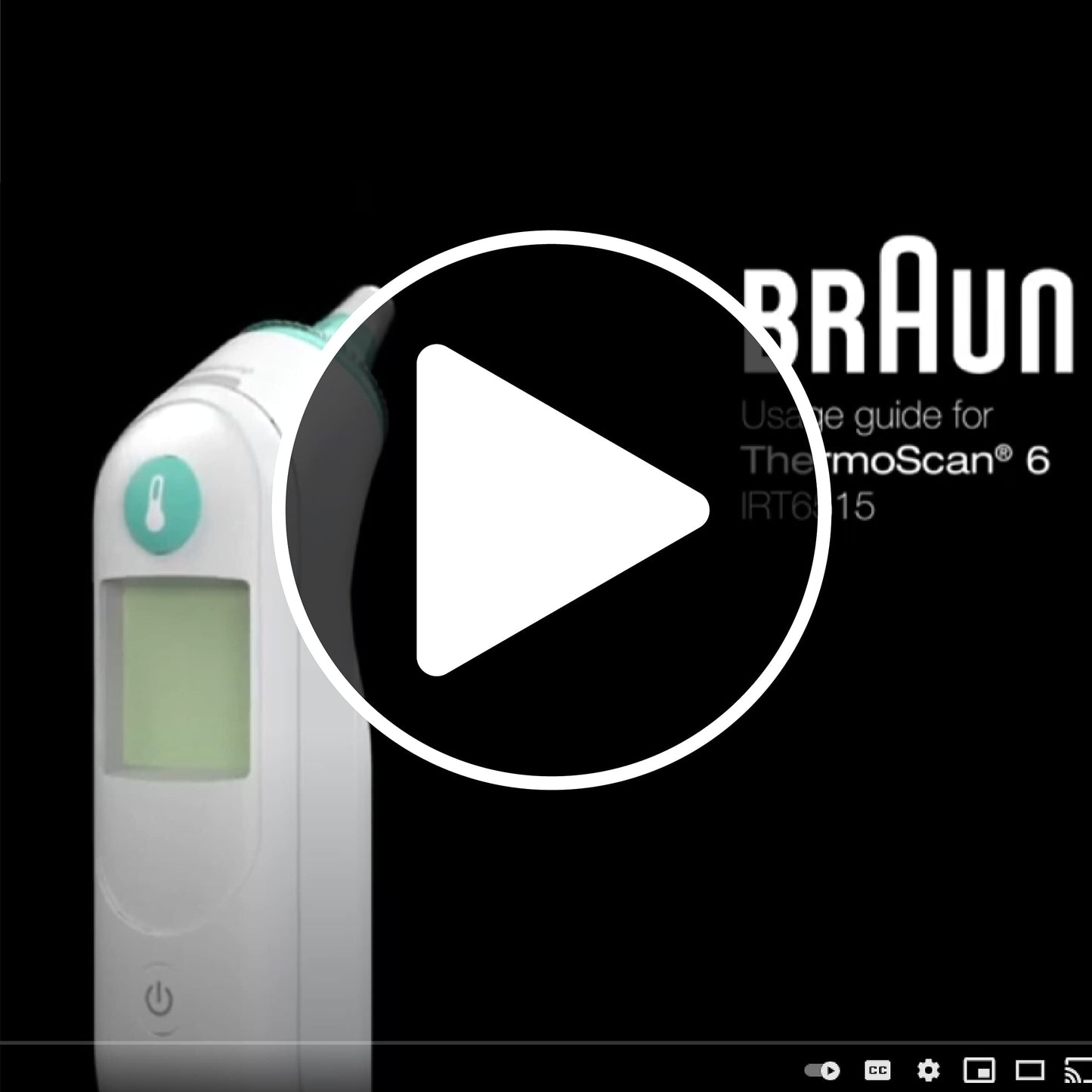 Braun ThermoScan 6 Ear Thermometer with Color-Coded Digital Display, ExacTemp Stability Indicator, Baby and Infant Friendly, No. 1 Brand Recommended by Pediatricians, IRT6515