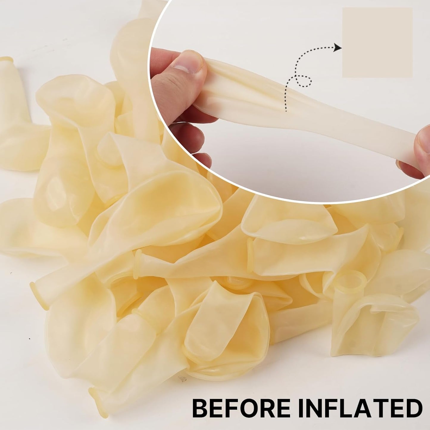 PartyWoo Clear Balloons - 100pcs Transparent Balloon Arch Kit for Weddings, Graduations & Parties | 18", 12", 10", 5" Sizes