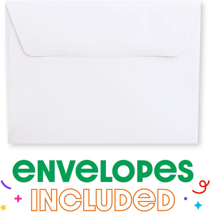 Set 12 Big Dot of Happiness Railroad Party Crossing - Shaped Fill-In Invitations - Steam Train Birthday Party or Baby