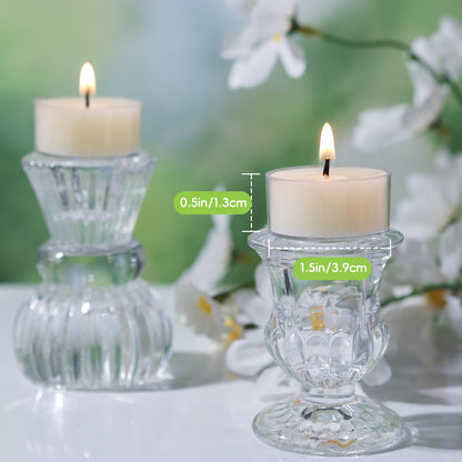 24Pcs White Beeswax Tea Light Candles-4 Hour Burn Time,100% Pure Natural Beeswax-Clean Burning & Air Purifying, Smokeless Bulk Tea Lights for Spa,Meditation,Wedding & Home Decor