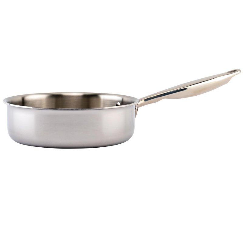 WINCO Tri-Ply Saute Pan, Silver