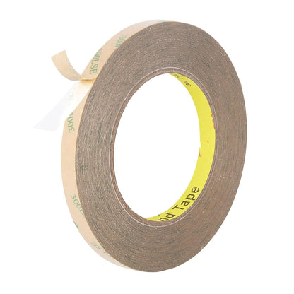HUTIXI 300LSE Double Sided Tape, 0.39in×45ft Clear Adhesive Mounting Tape Heavy Duty, Removable Picure Hanging Strips, Transparent Scrapbook Stickers, Thin Sticky Tape for Craft, Poster, LED Strips