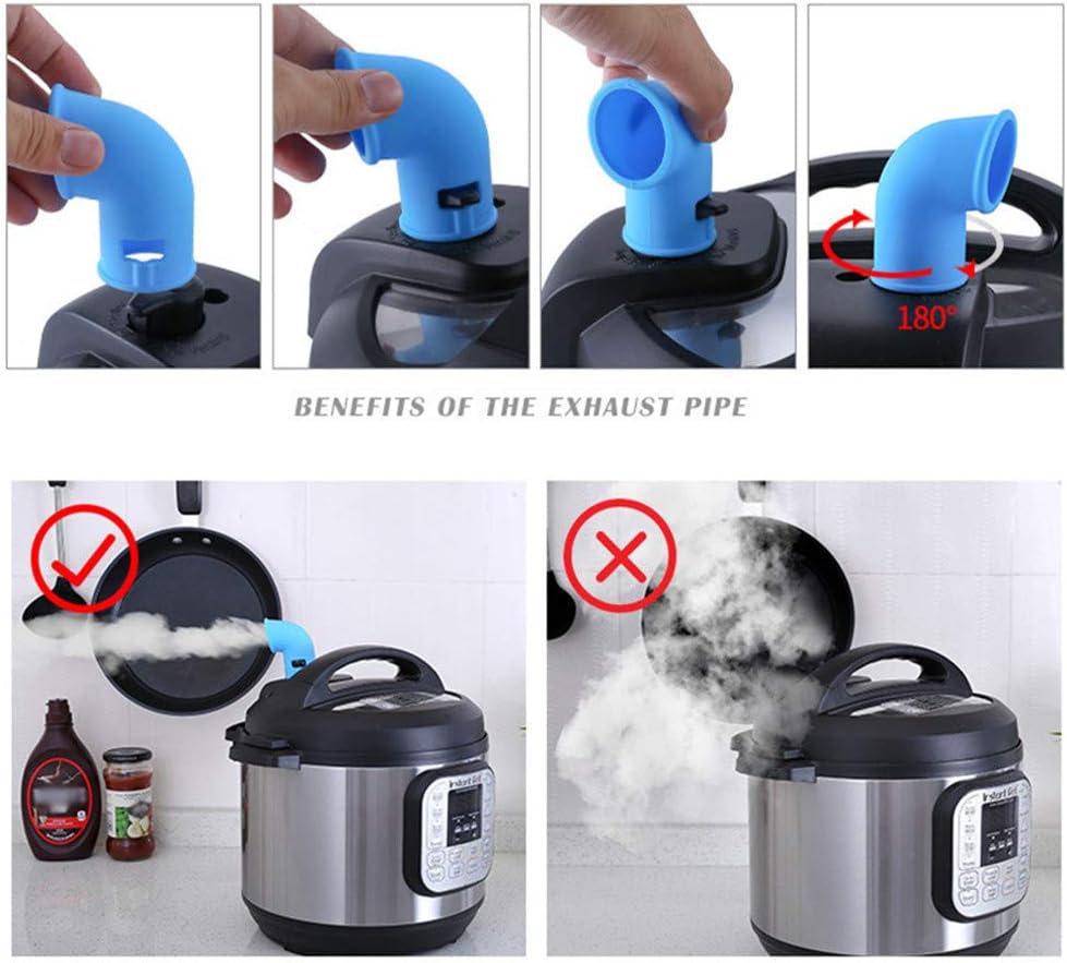Steam Diverter Pressure Release Valve for Instant Pots Duo/Ultra/Smart/Nova/Viva Models, 5/6 Qt InstaPot Accessories