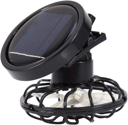 Electric Mini Clip-on Solar Fan - Air Conditioner Cooling Cell Fan for Outdoor, Home, Travel, Camping, Hiking