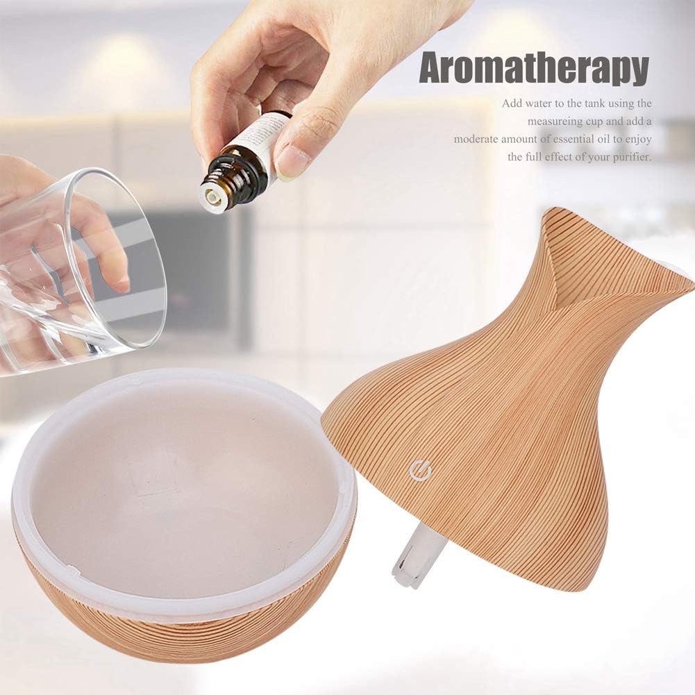 High Capacity Cool Mist Humidifier, for Bedroom, Baby Room, Living Room (Light Wooden Grain)