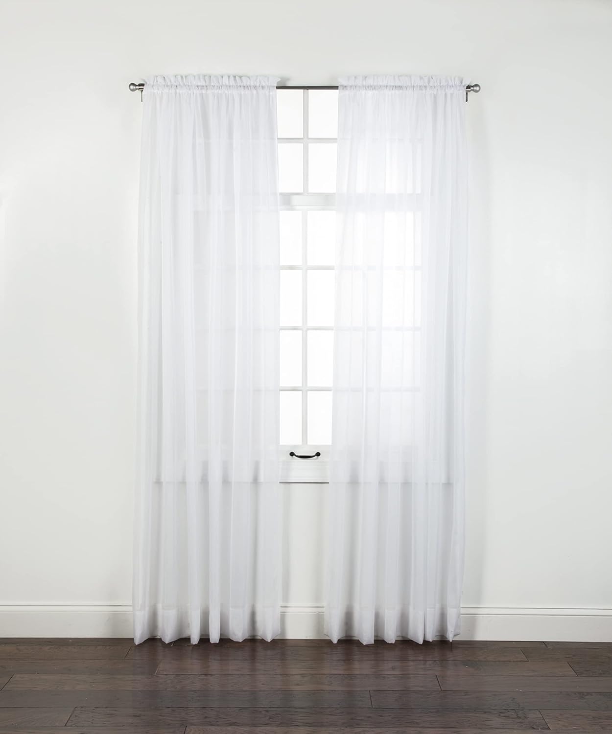 Stylemaster Elegance Sheer Voile Panel, 60" x 95", White
