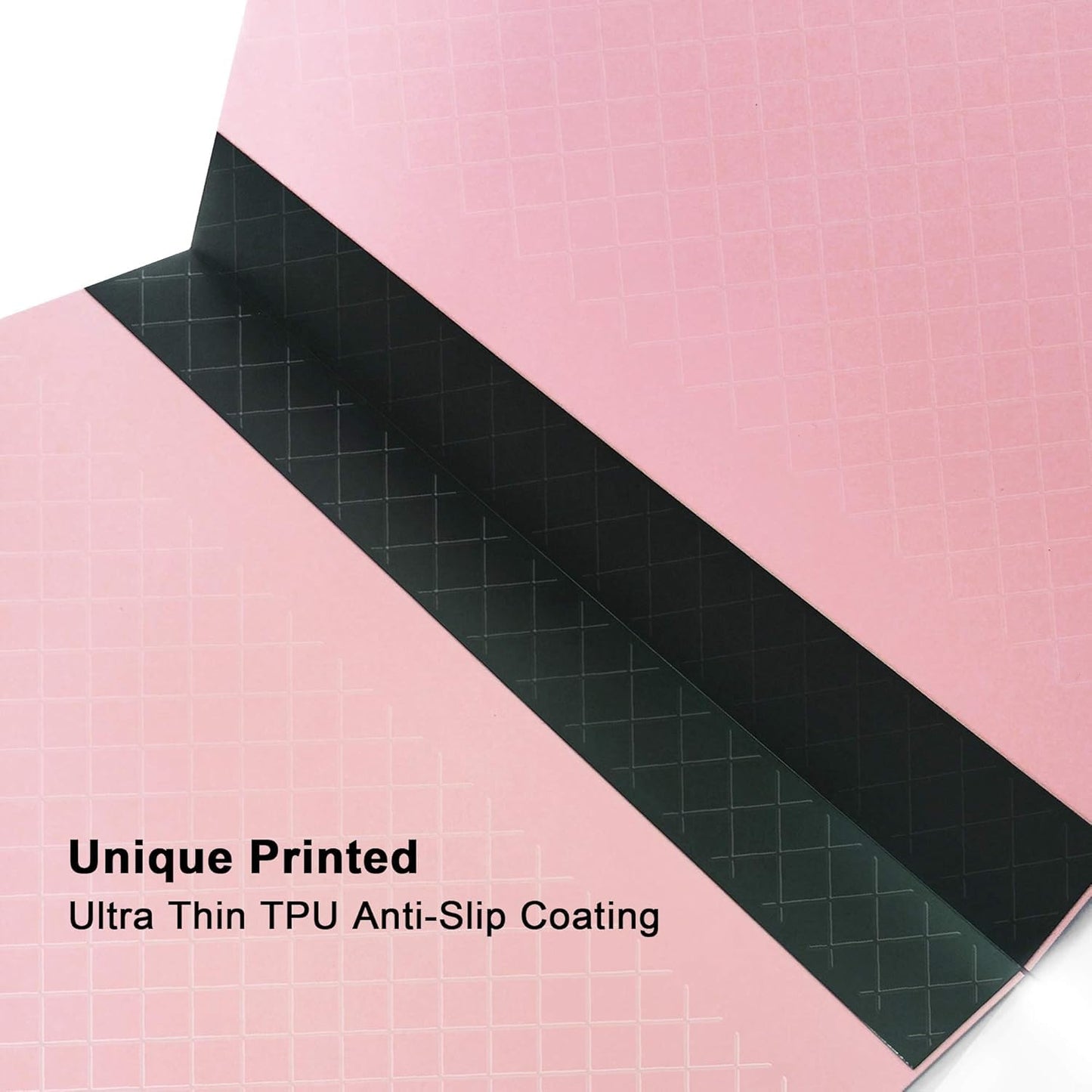 SMARTOP 18"x12" Self Healing 3 Layer Folding Cutting Mat, Non-slip Non-reflective, Great for Crafts, Quilting, Sewing, Scrapbooking Molandi Pink (Molandi Pink)