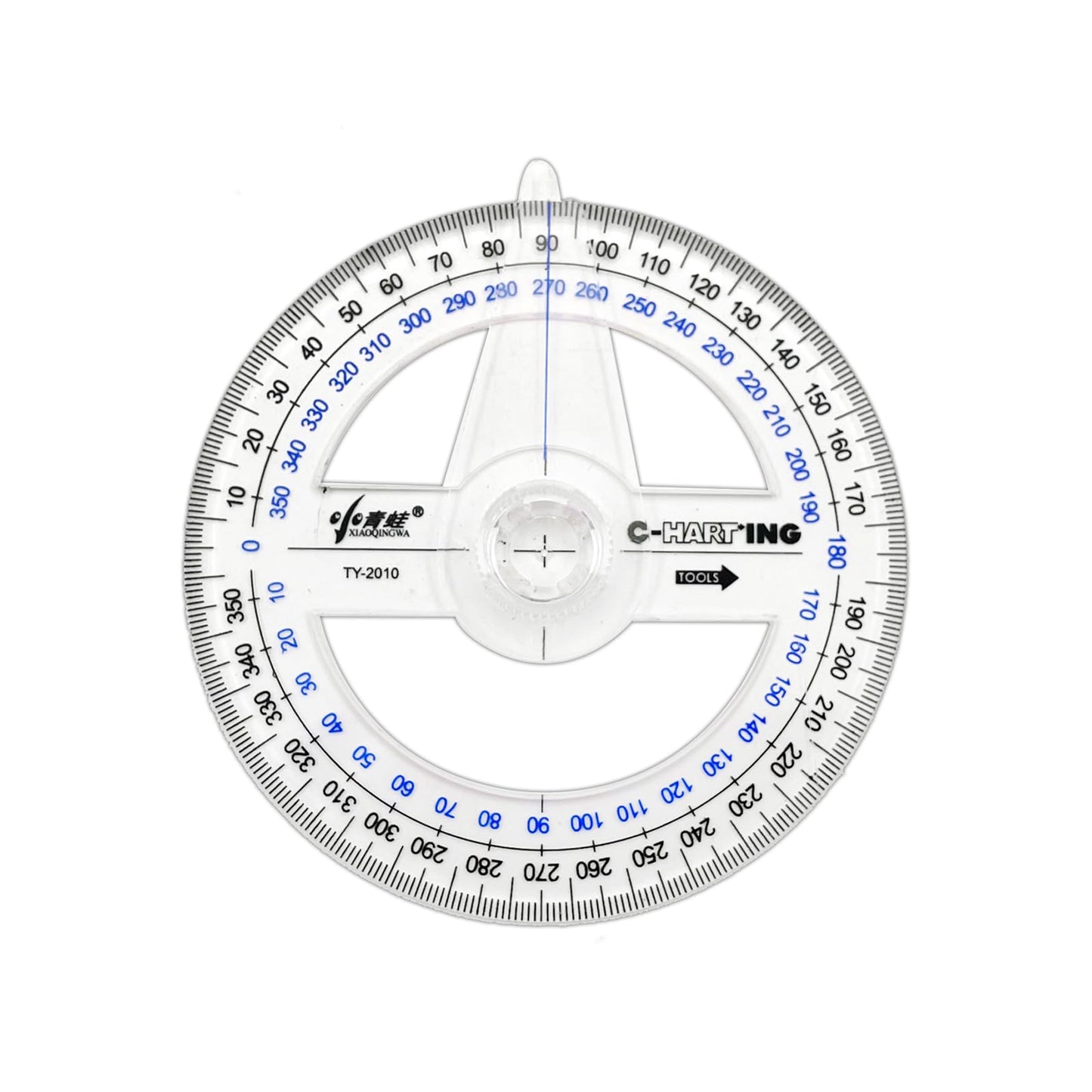 360° Protractor Set (20-Pack) – Clear Plastic Math Protractors for Geometry, Drafting & Angle Measurement – 4-Inch Swing Arm Protractor Ruler for Students, Engineers & Artists