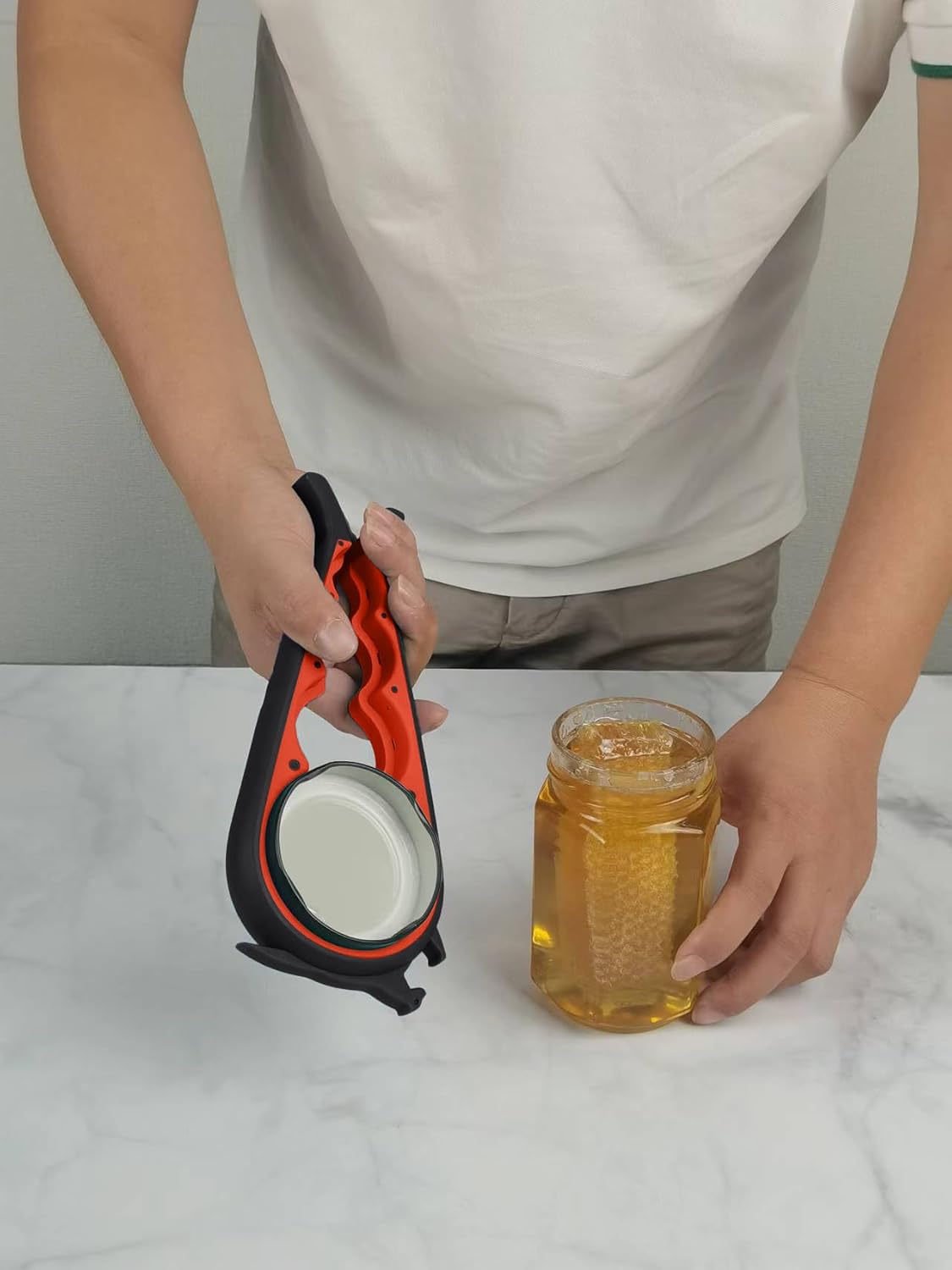 Skiennix 5-in-1 Jar Opener | Rubber Gripper Pad for Seniors with Arthritis & Weak Hands