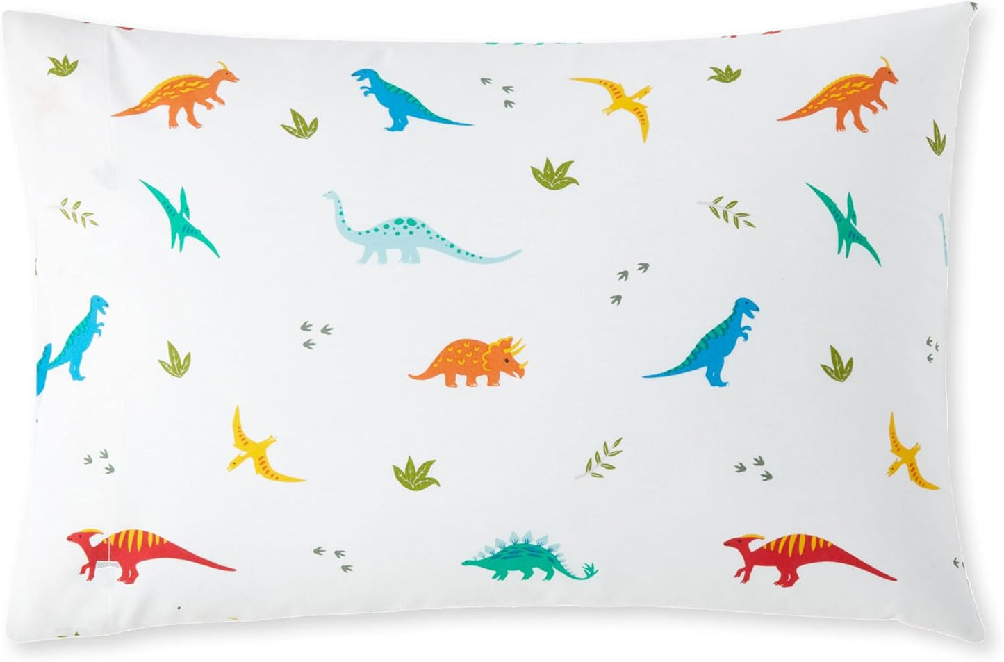Wildkin 100% Cotton Kids Pillowcase – Jurassic Dinosaurs, Soft & Breathable Standard Size (20x30)