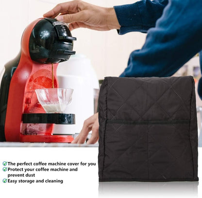 Coffee Machine Cover, Soft Cotton Dust Cover, Adjustable Fit, Washable Cleaning, Fine Workmanship for Home Kitchens &