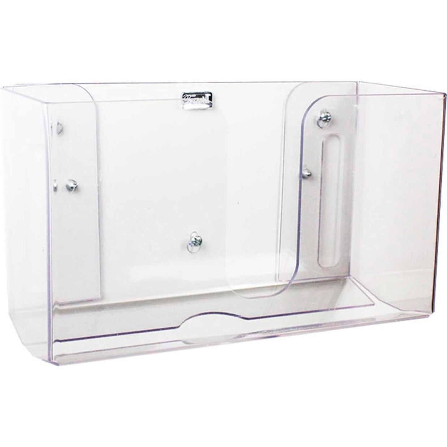 51912 10 7/8 6 1/2 4 1/4 inches TrippNT Shatterproof Dual Dispensing Paper Towel Holder, Clear, PETG, X X WHD