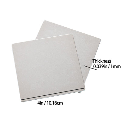 StayMax 304 Stainless Steel Plate Metal Engraving Blank 4 * 4 Inch (5)