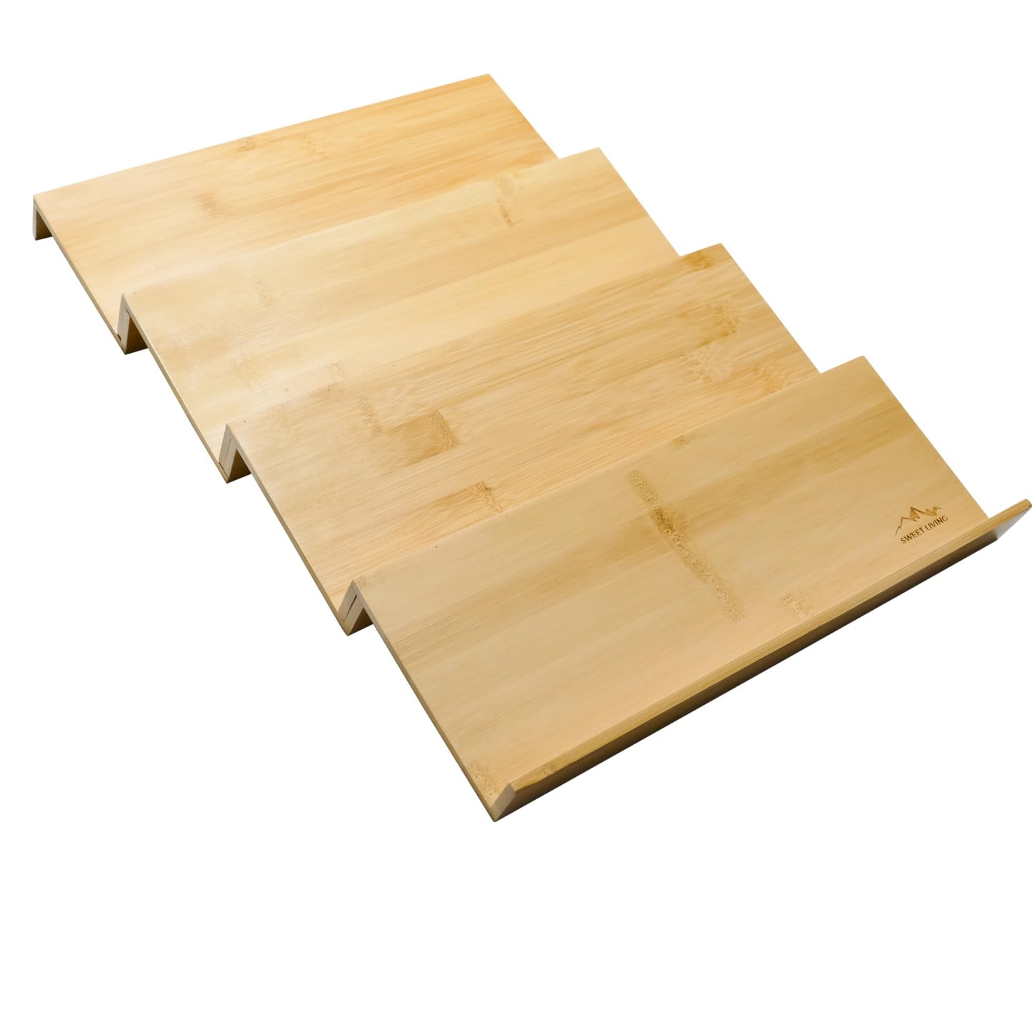 Sweet Living 4 tier spice rack drawer organizer for Kitchen Cabinets | Wooden spice drawer organizer, Space-Saving kitchen drawer organizer for Neat In-Drawer Spice Storage