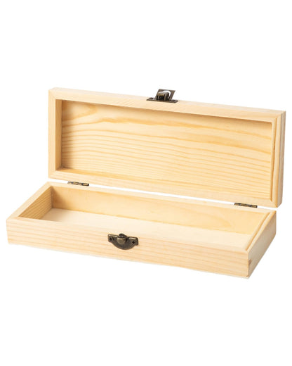Xhqsulsclac 8PCS Wooden Storage Box Unfinished Wooden Small Box 8.2X2.6X1.6 Inch Souvenir Storage Box DIY Handmade Wooden Box