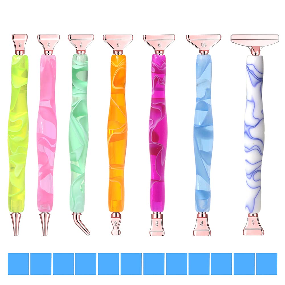 Praise V Do Diamond Painting Art Drill Pen Tool Accessories Stylus, Nail Art Embroidery, Gem Rhinestone Picker Tool, Diamond Art Pen 7colors