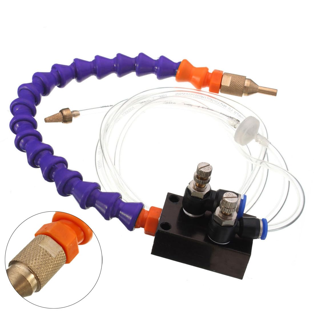 OriGlam Mist Coolant Lubrication Spray System for Metal Cutting Engraving Cooling Sprayer Machine for Air Pipe CNC Lathe Milling Drill
