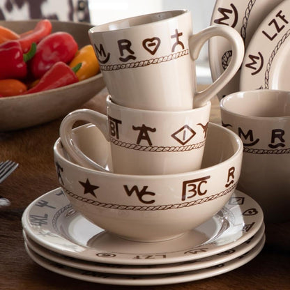 Branded 16 Piece Dinnerware Set