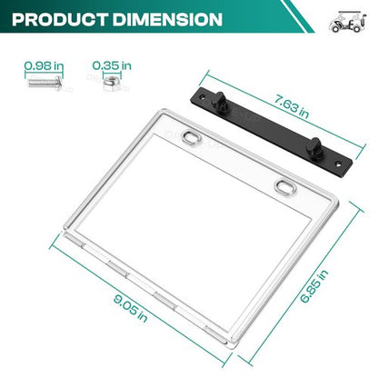 DRIVE UP Golf Cart Transparent Hinged Message Holder for Club Car Models AM10011