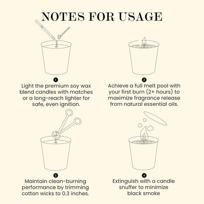 M&SENSE Natural Soy Candle| Leather Night | 5.3 oz | Mini Spring Scented Candles for Relaxation, Meditation, Home Décor | for Bedroom, Office, Party Small