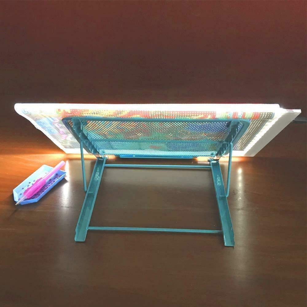 ZUHSA Multifunctional Adjustable Light Box Pad Stand Diamond Painting Stand Tablet Notebook Support fit for 5d Diamond Painting Kits Laptop (Blue)