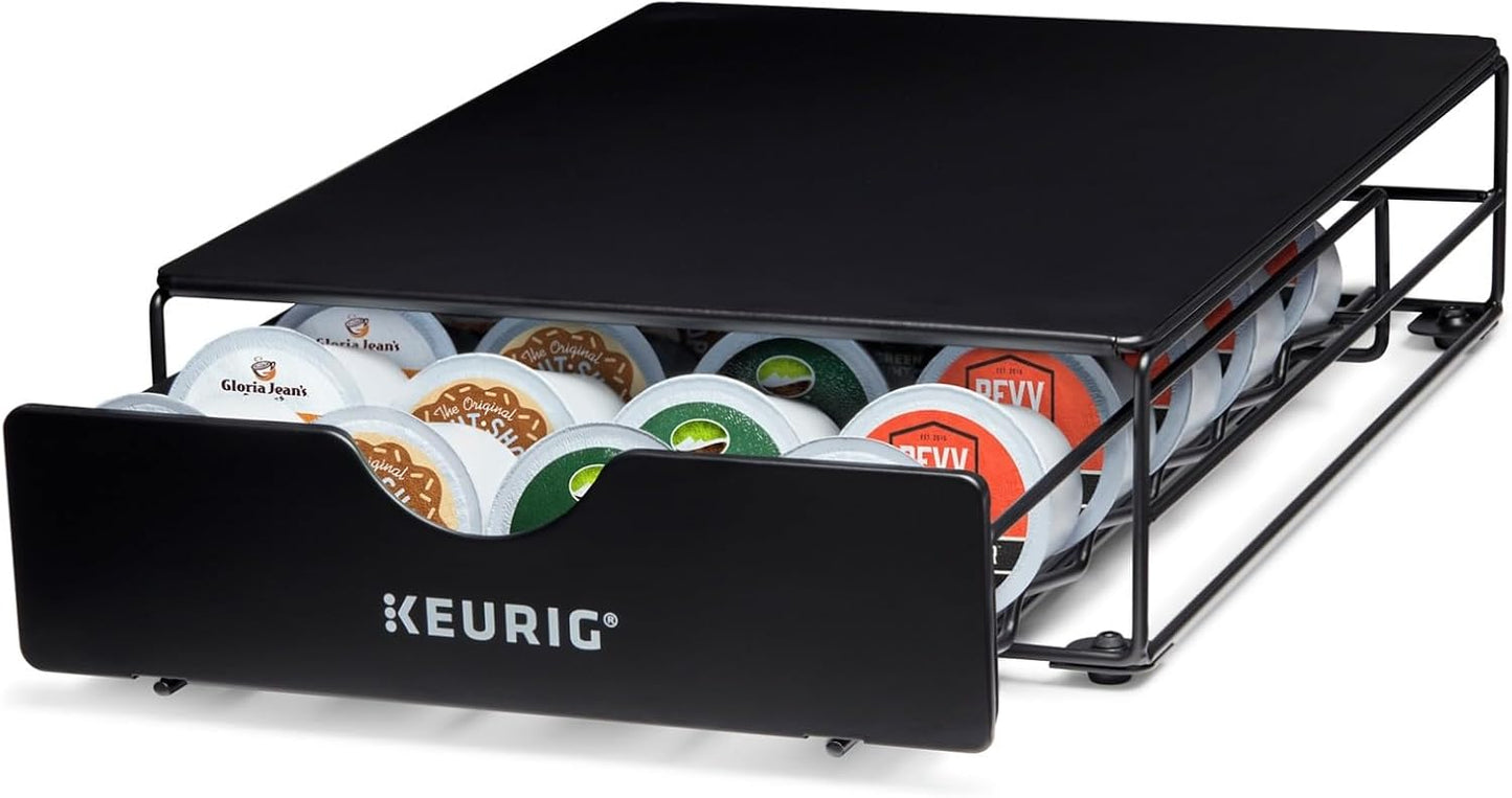 24 24ct, 9.2 3.3 12.2 inches Keurig Slim Non-Rolling Storage Drawer, Coffee Pod Storage, Holds up to Keurig K-Cup Pods