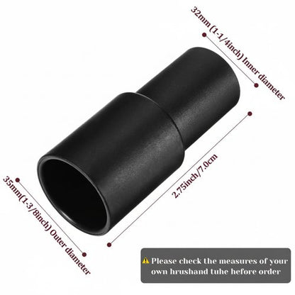 Honoson 4 Pieces Cleaner Adapter 35mm (1-3/8 Inch) to 32 mm (1-1/4 Inch) for Inner Diameter 32 Brush Fit to Outer Diameter 35 Tube Plastic Vacuum Hose Adapter