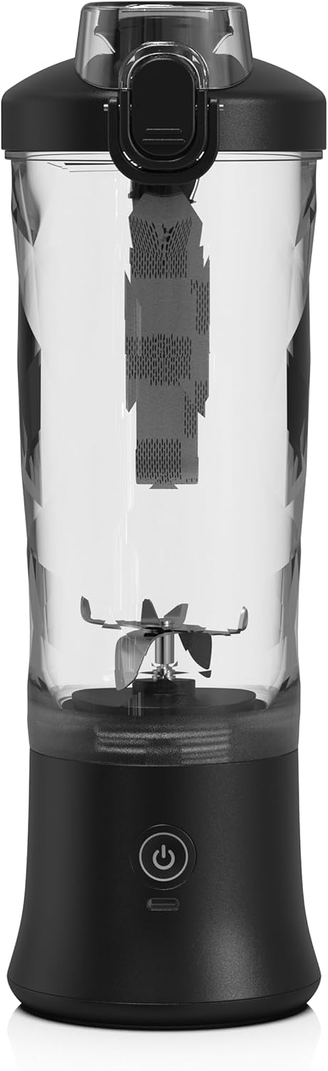 Portable Blender, Personal Size for Shakes and Smoothies, 20 Oz Waterproof Mini Blender with Rechargeable USB
