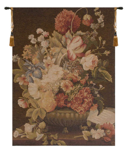Charlotte Home Furnishings Inc. Bouquet Tulipe Fonce French Tapestry Wall Hanging 37 x 27 Inch Viscose Cotton and Polyester Blend Wall Art Perfect For Wall Decor by Pierre Joseph Redoute