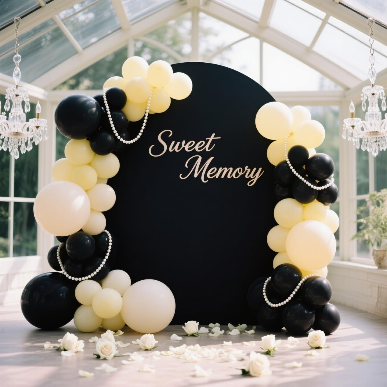 Matte Black Balloons 100 Pack - 12 Inch Helium-Ready Latex for Elegant Party Decorations
