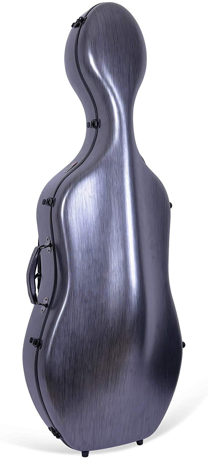 Crossrock Poly Carbon Composite Case fits for 3/4 Size Cello with Backpack and Wheels in Black(CRF102CETBKHT) (CRF1020CETBKHT)