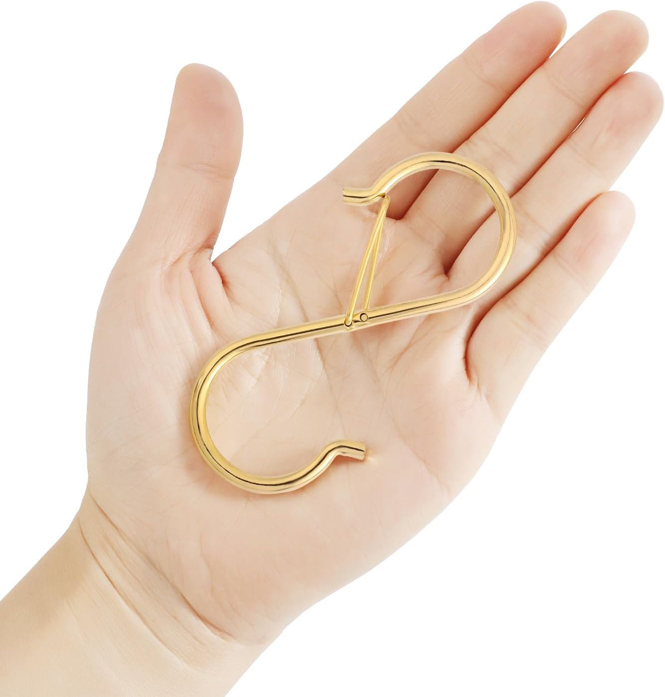 Ultimate Hanging Hooks Set, 3.55inch Gold S Hooks for Heavy Duty Hanging, Ideal for Plants, Baskets