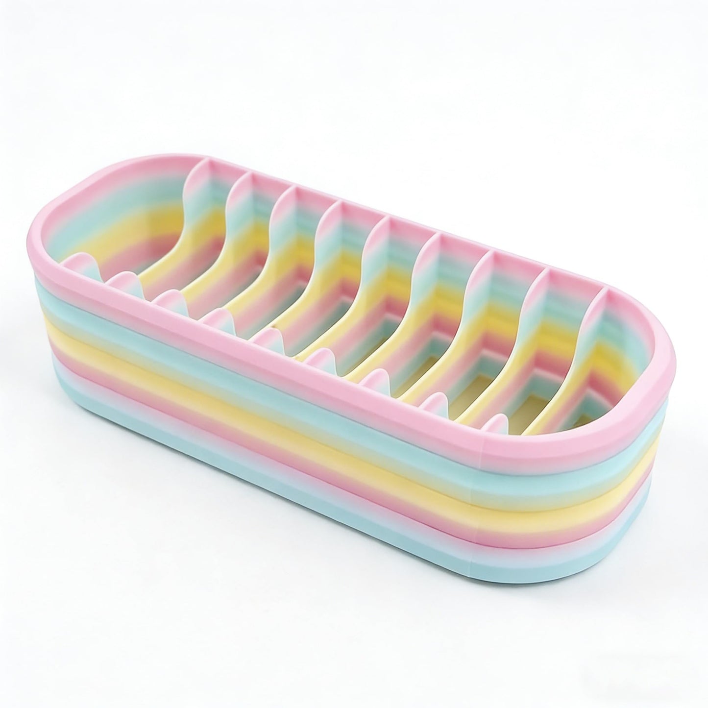 Rainbow Diamond Painting Storage Box with 10 Compartments - Portable Bead Organizer for Diamond Art Kits, Rhinestone & Craft Supplies, Diamond Painting Accessories and Tools