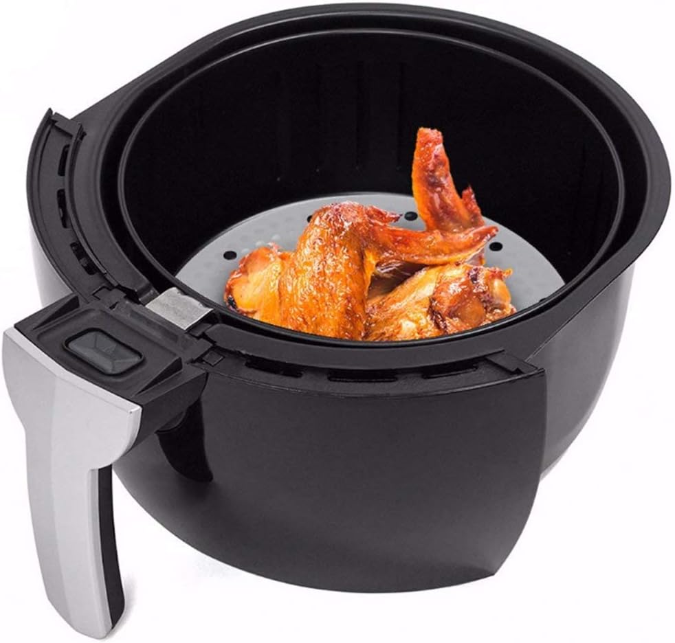 9 Inch Air Fryer Liners - Set of 200 Nonstick Parchment Paper for Air Fryer, Steaming Basket, and More