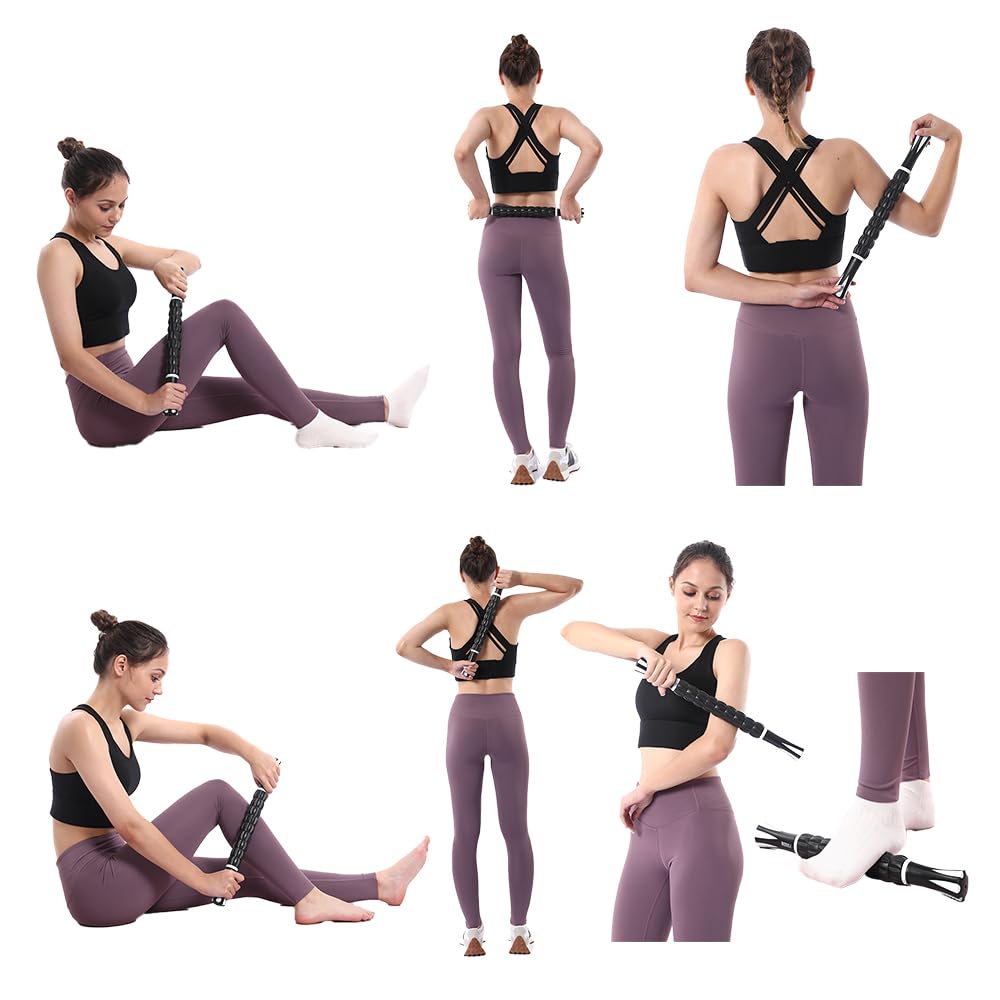 Muscle Roller, Massage Roller Stick for Athletes, Help Reducing Muscle Soreness Cramping Tightness Leg Arms Back Calves Muscle Massager