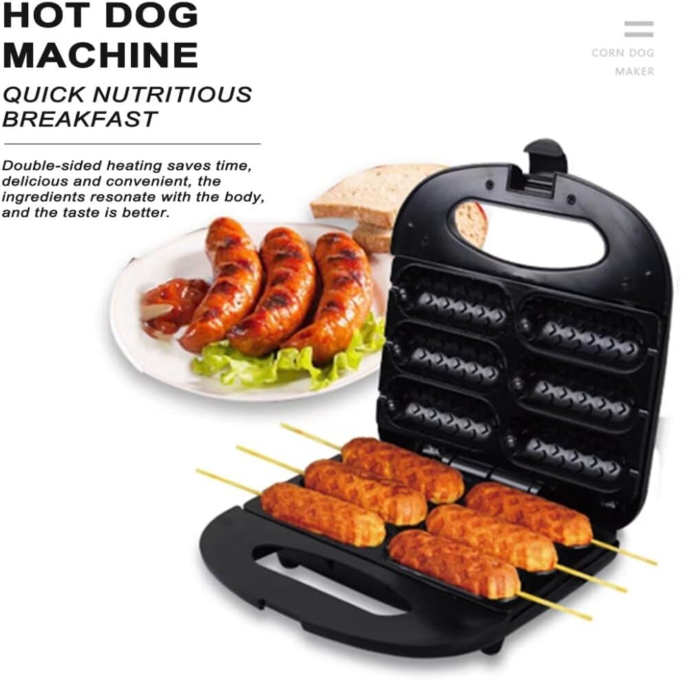 Waffle Maker, Donut, Hot Dog Machine Set, 3-in-1 Multifunctional Breakfast Maker for Home, Kitchen, Snacks