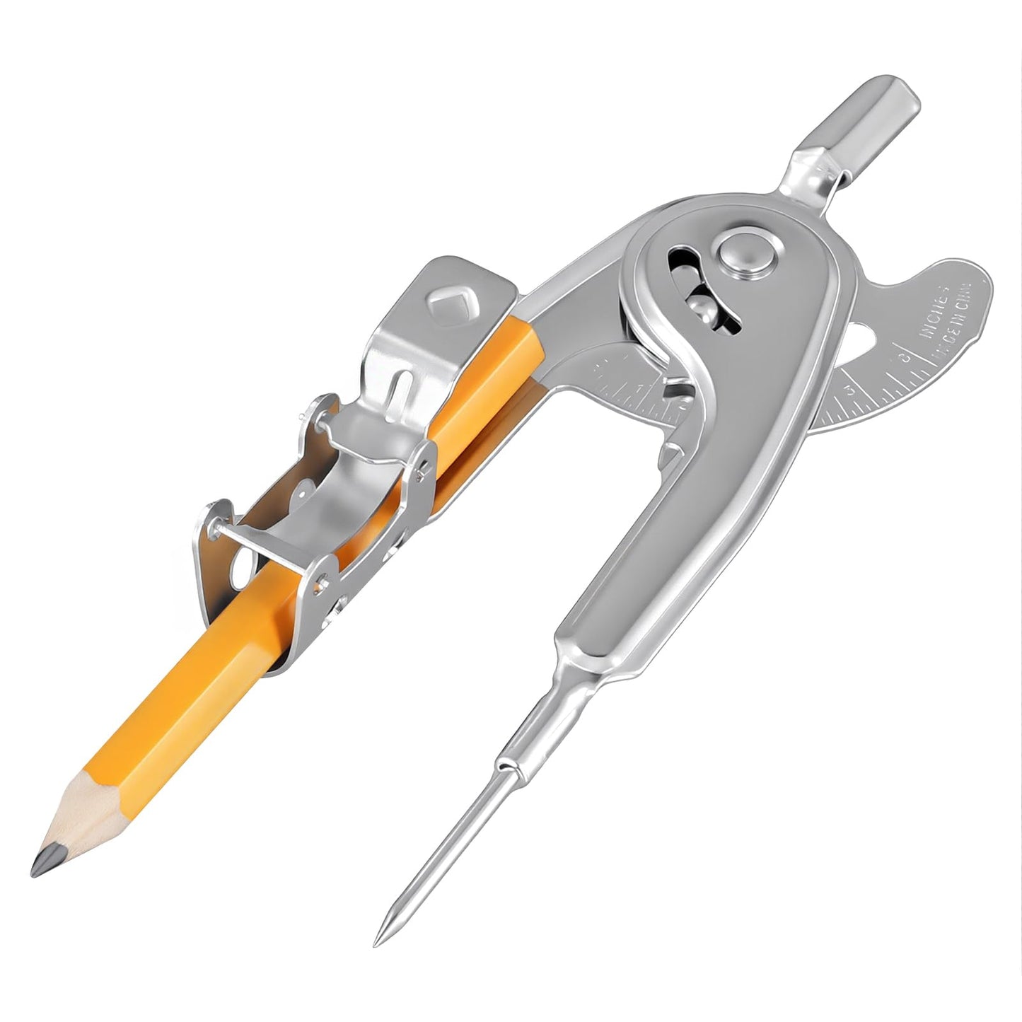 YUENPUN 30 Pieces Metal Geometry Compass with Pencil, 5 Inch Precision Drafting Compass for Office Woodworking Art Drawing